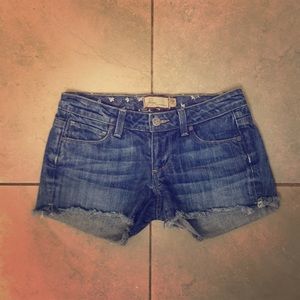 Paige premium denim, short shorts, size 24.